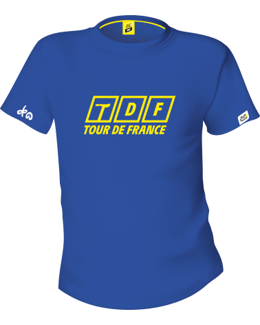 T-shirt Tour de France 2025 Bleu Mixte