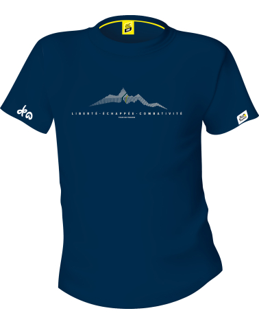 T-shirt Tour de France Montagne Bleu Mixte